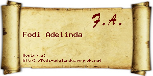 Fodi Adelinda névjegykártya